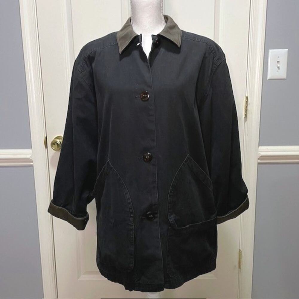 Climate Zone Chore Barn Coat Jacket Black L Workwear Style Streetwear